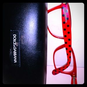 Dolce & Gabbana Red Polka Dot Glasses